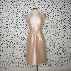 Alfred Sung Pearl Pink Cap Sleeve A-Line Cocktail Dress